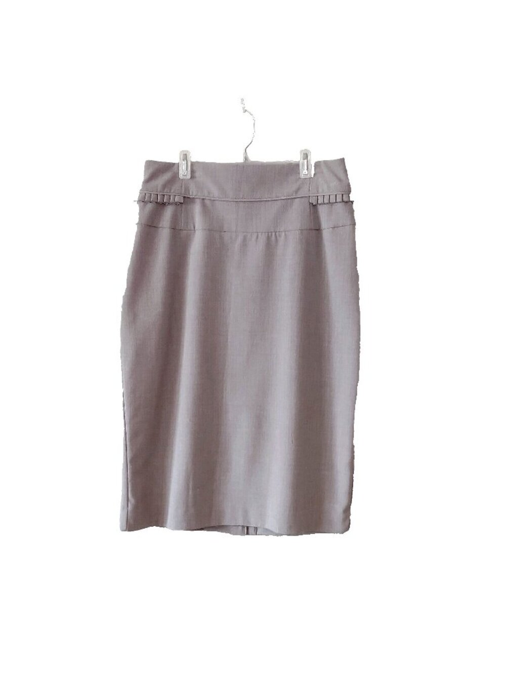 Worthington Women’s Pencil Skirt Size 10 Tan Straight Lined Back Slit Career